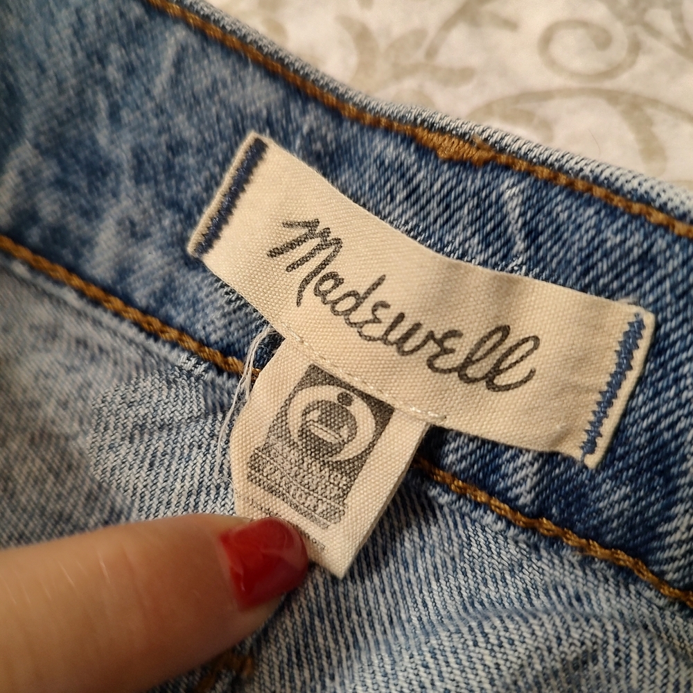 Madewell The Perfect Jean Short Cut Off 26 - Picture 10 of 12